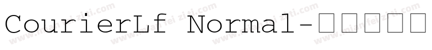CourierLf Normal字体转换